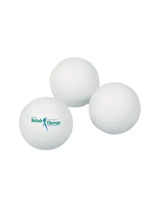 3-Pack 1-Star White Ping Pong Balls w/Sports Rehab Logo