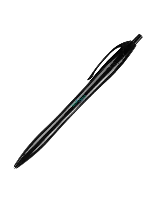 Novella Black Solid Pen - Black Ink w/Sports Rehab Logo