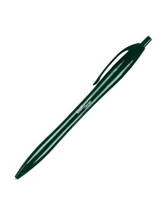 Novella Dark Green Solid Pen - Black Ink w/Sports Rehab Logo