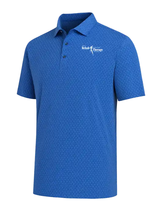 Callaway All-Over Stitched Royal Chev Polo  w/Sports Rehab Logo