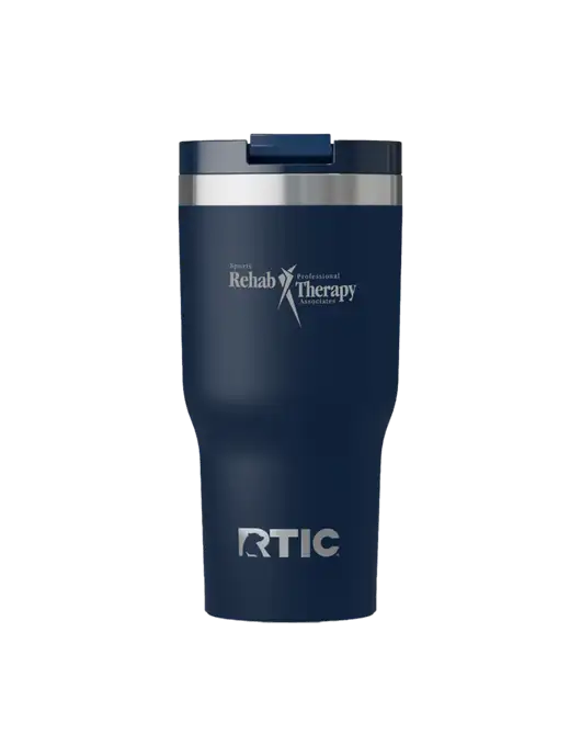 RTIC Essential 20 oz Navy Tumbler w/Sports Rehab Logo