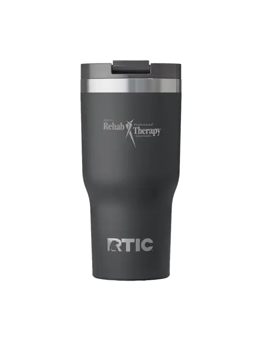 RTIC Essential 20 oz Charcoal Tumbler w/Sports Rehab Logo
