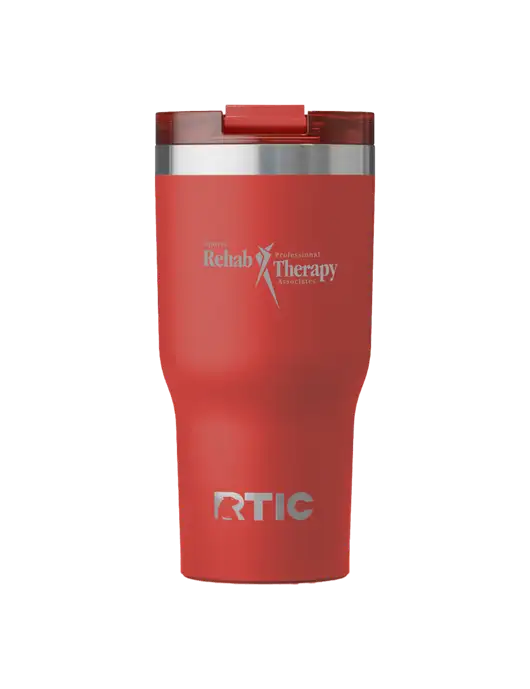 RTIC Essential 30 oz Red Tumbler w/Sports Rehab Logo