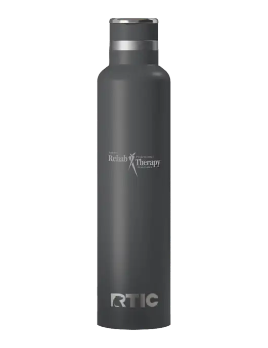 RTIC Journey 26 oz Charcoal Bottle w/Sports Rehab Logo