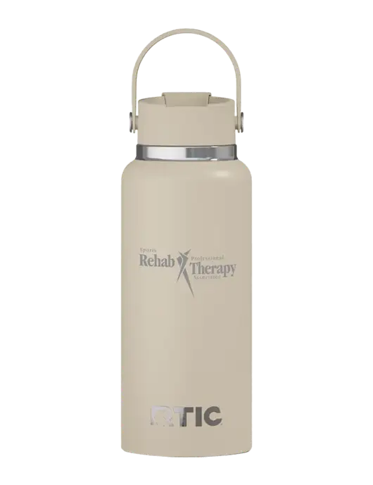 RTIC Outback 32 oz Tan Bottle w/Sports Rehab Logo