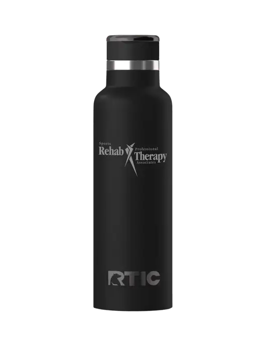 RTIC Journey 20 oz Black Bottle w/Sports Rehab Logo