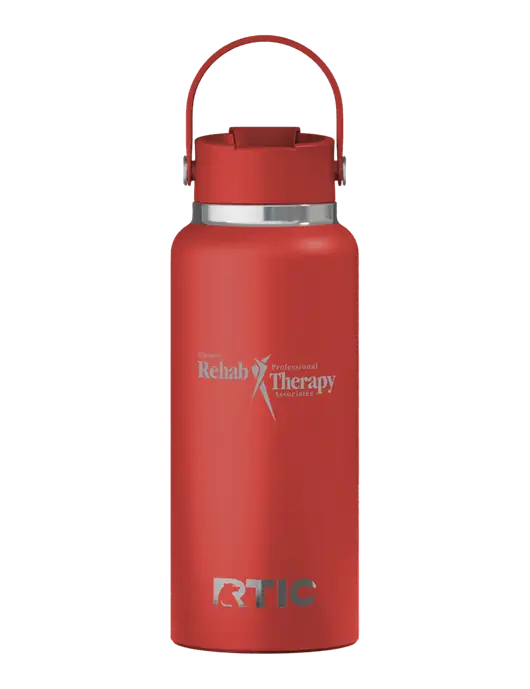 RTIC Outback 32 oz Red Bottle w/Sports Rehab Logo