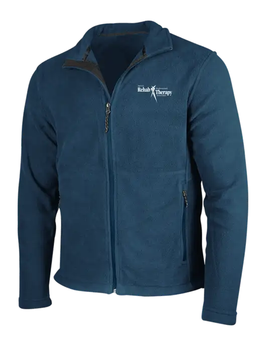 Light Navy Fleece Jacket w/Sports Rehab Logo