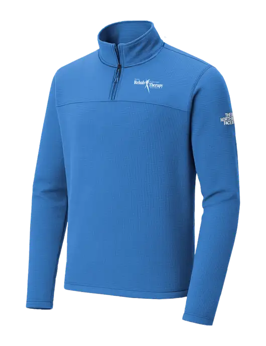 The North Face Aim 1/4-Zip Light Royal Fleece w/Sports Rehab Logo