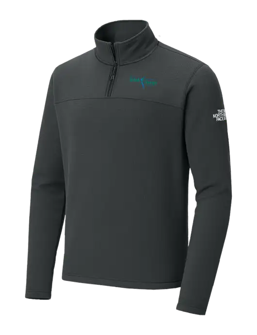 The North Face Aim 1/4-Zip Charcoal Grey Fleece w/Sports Rehab Logo