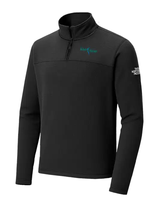 The North Face Aim 1/4-Zip Black Fleece w/Sports Rehab Logo