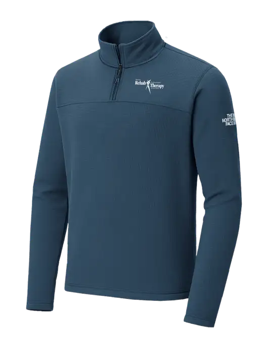 The North Face Aim 1/4-Zip Light Navy Fleece w/Sports Rehab Logo