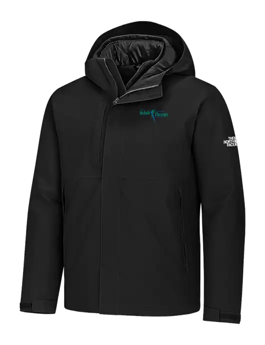 The North Face Castle Valley Triclimate 3-in-1 Black Jacket w/Sports Rehab Logo, Sports Rehab Logo