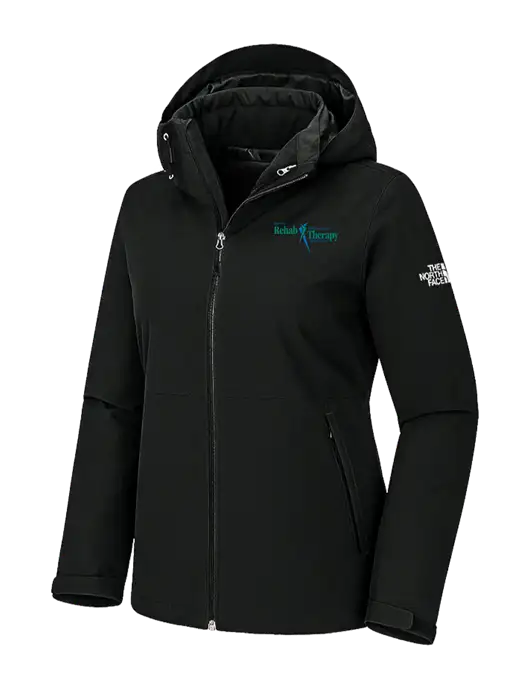 The North Face Womens Castle Valley Triclimate 3-in-1 Black Jacket w/Sports Rehab Logo, Sports Rehab Logo