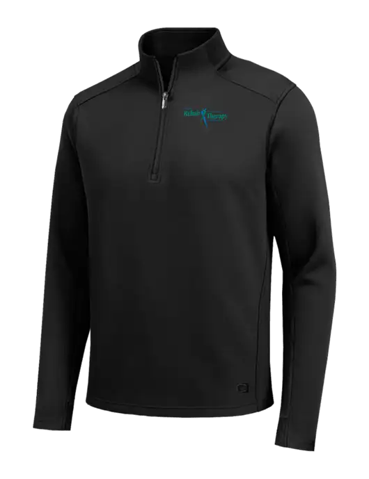 OGIO Transcend Black 1/4-Zip w/Sports Rehab Logo