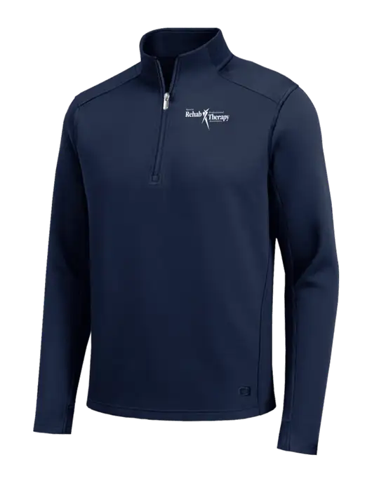 OGIO Transcend Dark Navy 1/4-Zip w/Sports Rehab Logo
