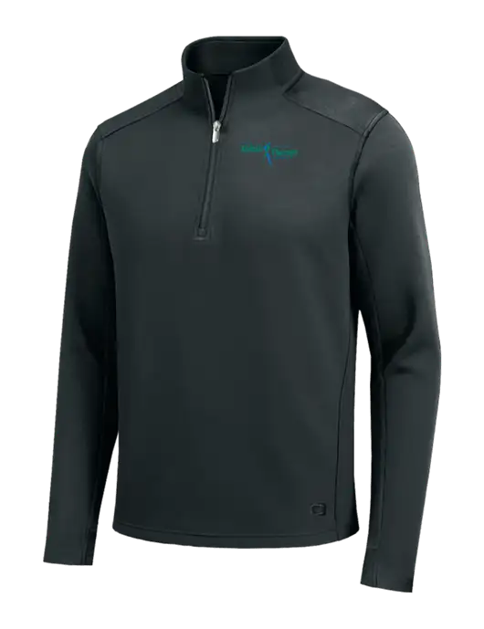 OGIO Transcend Very Dark Grey 1/4-Zip w/Sports Rehab Logo