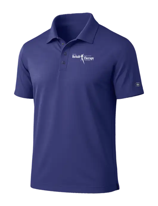 OGIO Linear Navy Polo w/Sports Rehab Logo