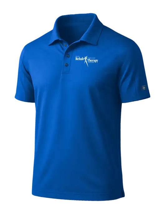 OGIO Linear Royal Blue Polo w/Sports Rehab Logo