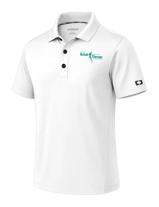 OGIO Envision White Polo w/Sports Rehab Logo