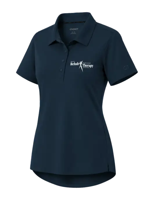 OGIO Womens Envision Dark Navy Polo w/Sports Rehab Logo