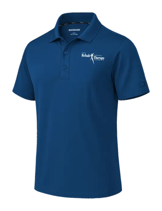 OGIO Envision Light Navy Polo w/Sports Rehab Logo