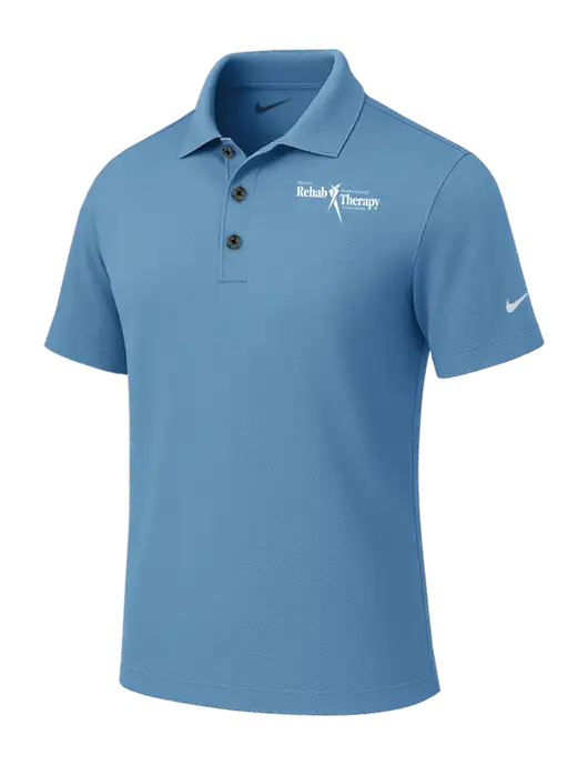 Nike Light Blue Tech Basic Dri-FIT Polo
 w/Sports Rehab Logo