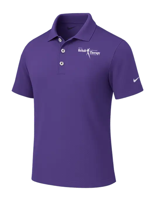 Nike Purple Tech Basic Dri-FIT Polo
 w/Sports Rehab Logo