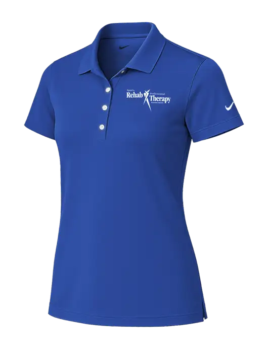 Nike Womens Royal Tech Basic Dri-FIT Polo
 w/Sports Rehab Logo