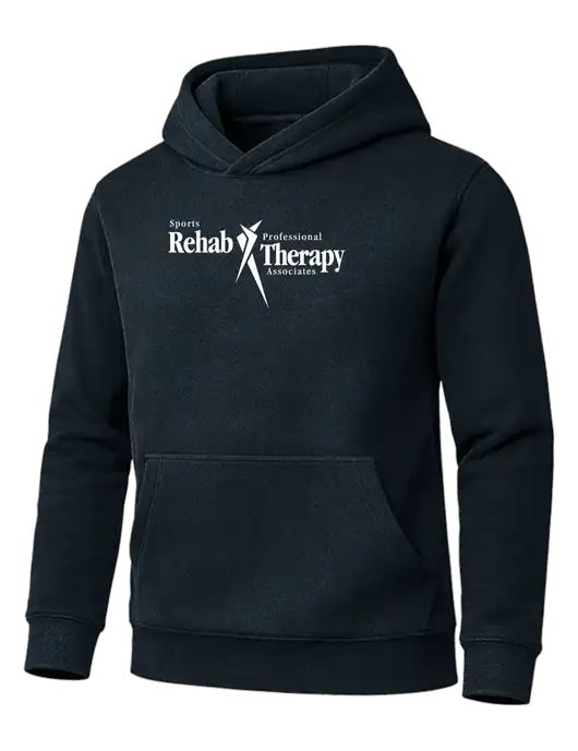 Cornerstone Dark Navy Tough Heavyweight Fleece Pullover Hoodie w/Sports Rehab Logo