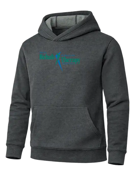 Cornerstone Charcoal Heather Tough Heavyweight Fleece Pullover Hoodie w/Sports Rehab Logo