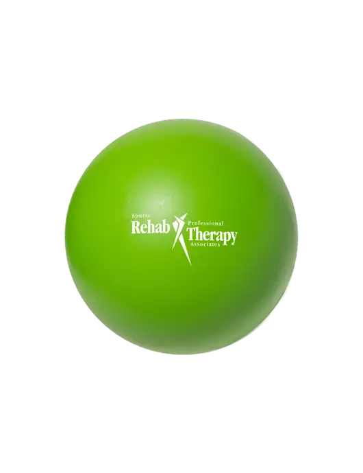 Light Kelly Stress Reliever Ball w/Sports Rehab Logo