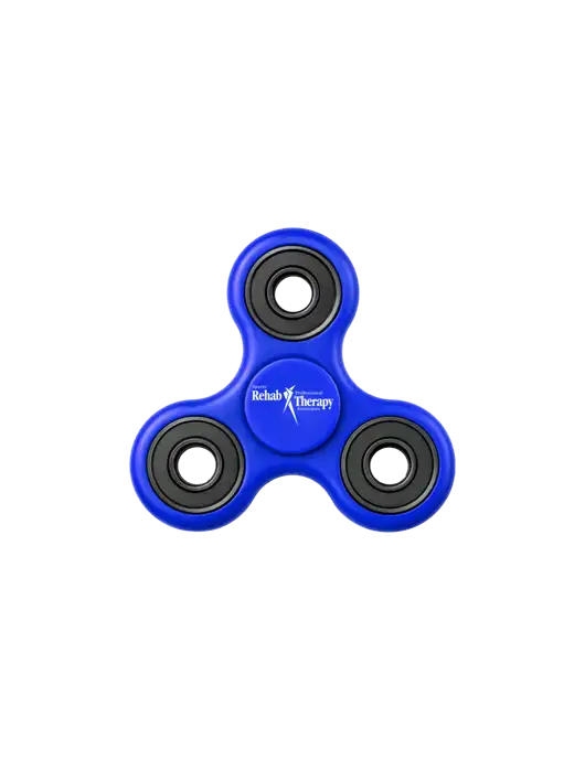 Royal Blue Fidget Spinner w/Sports Rehab Logo