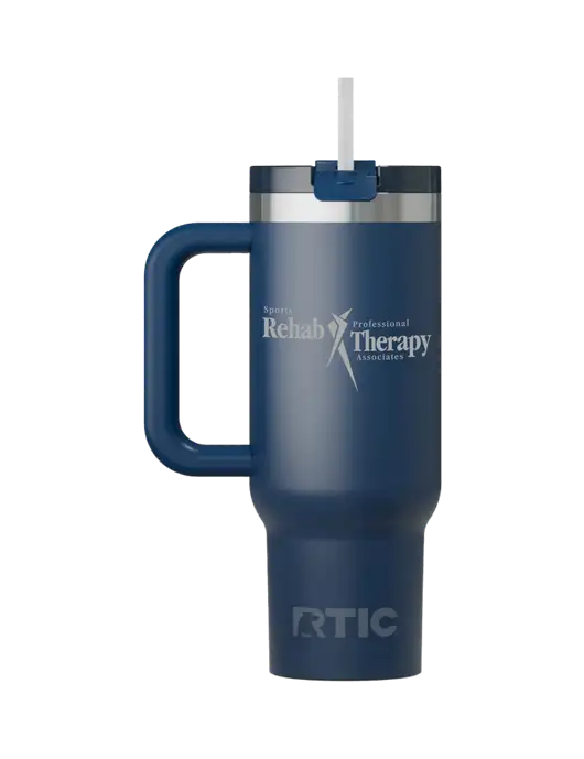 RTIC Road Trip 30oz Navy Tumbler w/Sports Rehab Logo