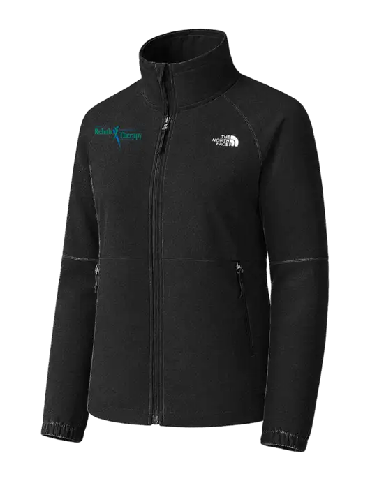The North Face Womens Black Barr Lake Soft Shell Jacket w/Sports Rehab Logo