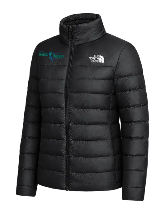 The North Face Womens Black Down Hybrid Jacket w/Sports Rehab Logo