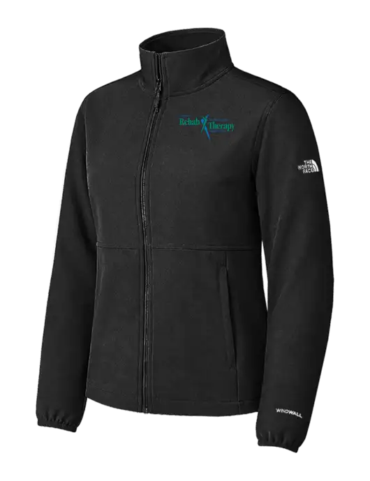 The North Face Womens Black Edge Stretch Soft Shell Jacket w/Sports Rehab Logo