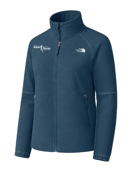 The North Face Womens Light Navy Barr Lake Soft Shell Jacket w/Sports Rehab Logo