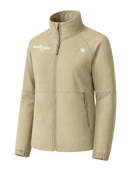 The North Face Womens Tan Barr Lake Soft Shell Jacket w/Sports Rehab Logo