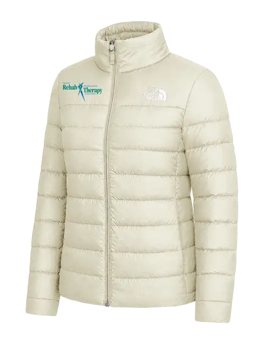 The North Face Womens Ivory Down Hybrid Jacket w/Sports Rehab Logo