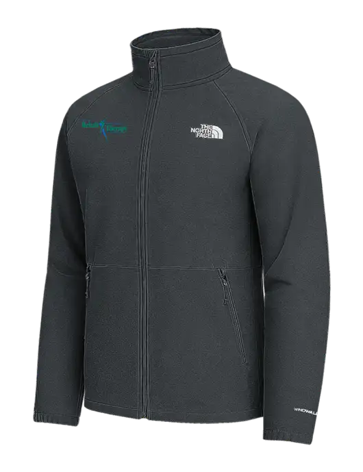 The North Face Very Dark Grey Heather Barr Lake Soft Shell Jacket w/Sports Rehab Logo