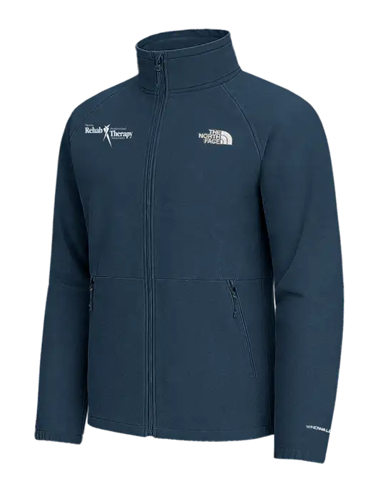 The North Face Light Navy Heather Barr Lake Soft Shell Jacket w/Sports Rehab Logo