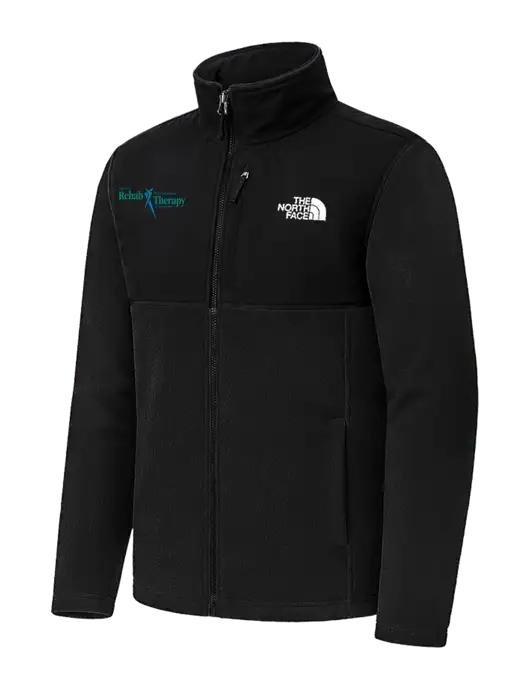 The North Face Black Highest Peak Full-Zip Fleece Jacket w/Sports Rehab Logo