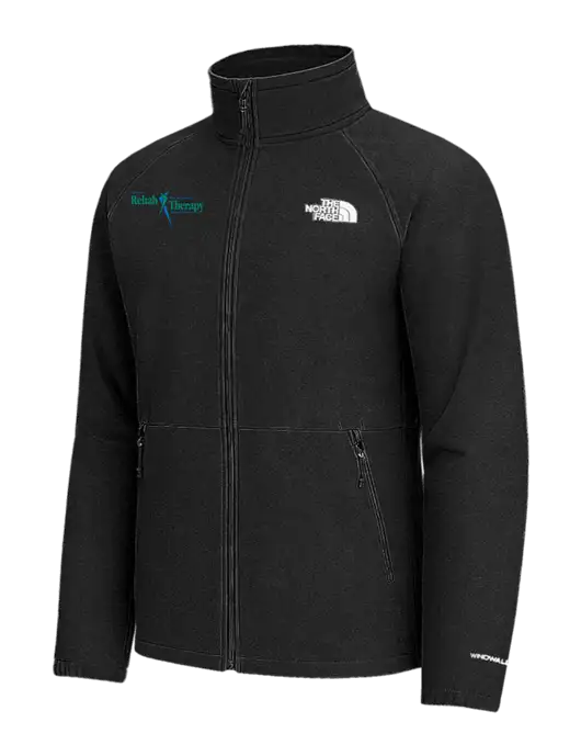 The North Face Black Heather Barr Lake Soft Shell Jacket w/Sports Rehab Logo