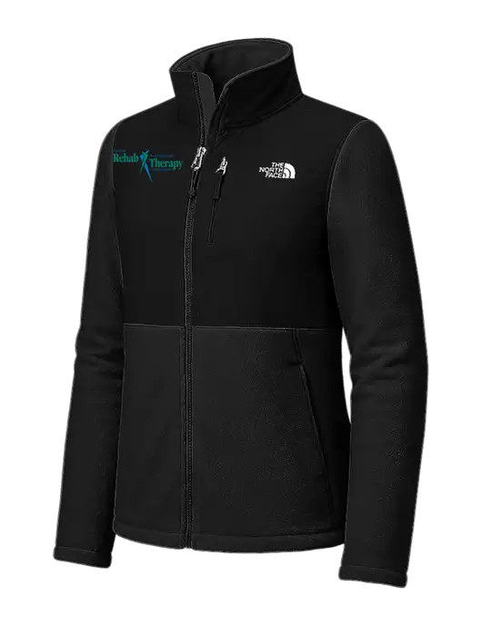 The North Face Womens Black Highest Peak Full-Zip Fleece Jacket w/Sports Rehab Logo
