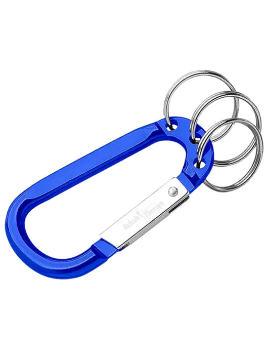 Royal 3 Ring Carabiner Clip w/Sports Rehab Logo