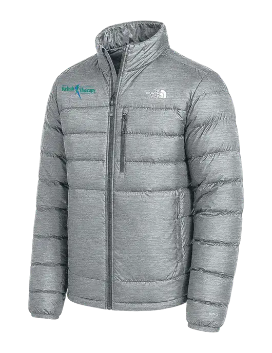 The North Face Medium Grey Down Hybrid Jacket w/Sports Rehab Logo