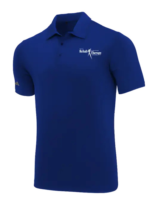 Adidas Dark Royal Ultimate Solid Polo w/Sports Rehab Logo