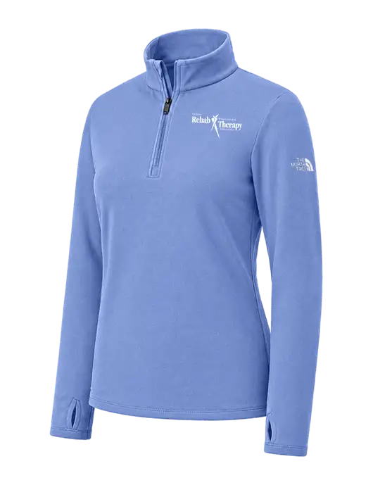 The North Face Womens Carolina Blue Ambition 1/4-Zip  w/Sports Rehab Logo