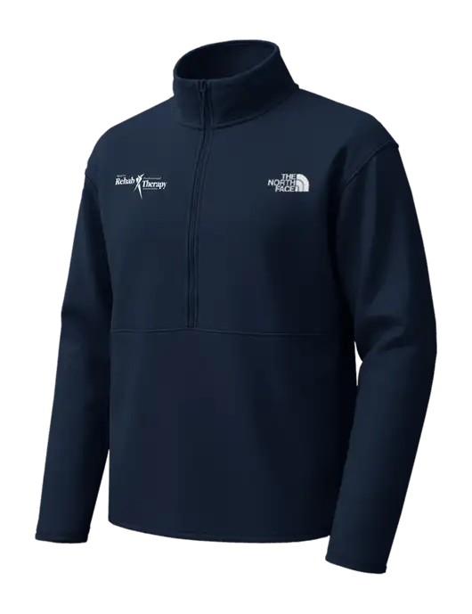 The North Face Dark Navy Double-Knit 1/2-Zip Fleece w/Sports Rehab Logo